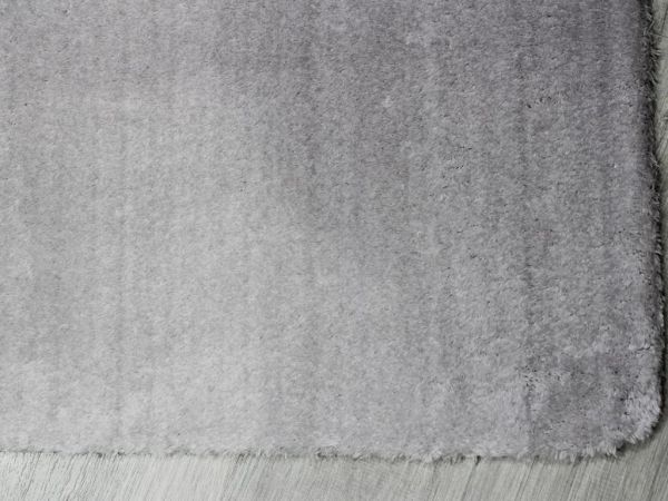 Dowery Puffy 2 Stück Plüschmatten-Set Grau