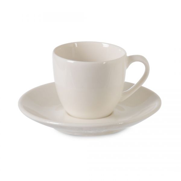 طقم قهوة ايجان 90 سم مكعب كريم | حرير- IPF757