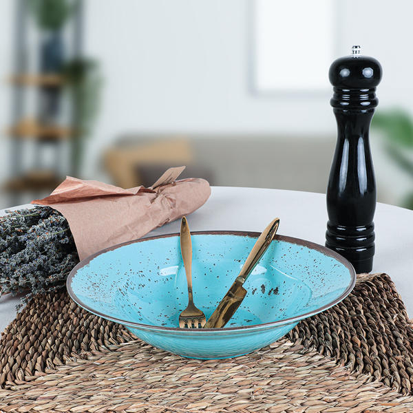 سبلاش بلو طبق باستا 26 سم - 18993 | كيراميكا