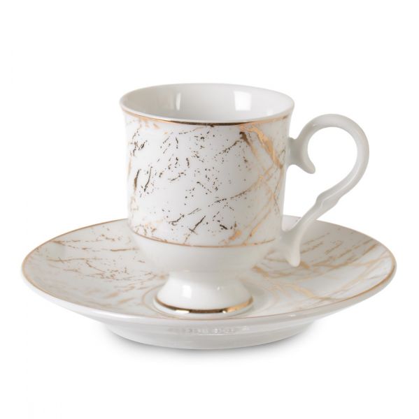 RON-100 PORS # OG-6082 # ENSEMBLE À CAFÉ GOLD LINE GOLDEN | IPEK-62105