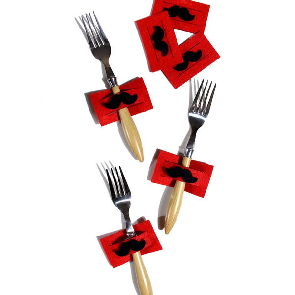 مناديل مائدة مجسمة شارب 6 قطع | ك +