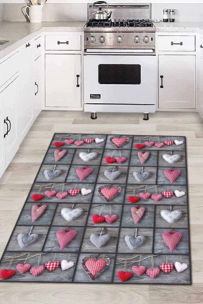 Birkilim Yıkanabilir İpeksi Kaymaz Taban Mutfak Halısı | MLN-IP-HY-1071