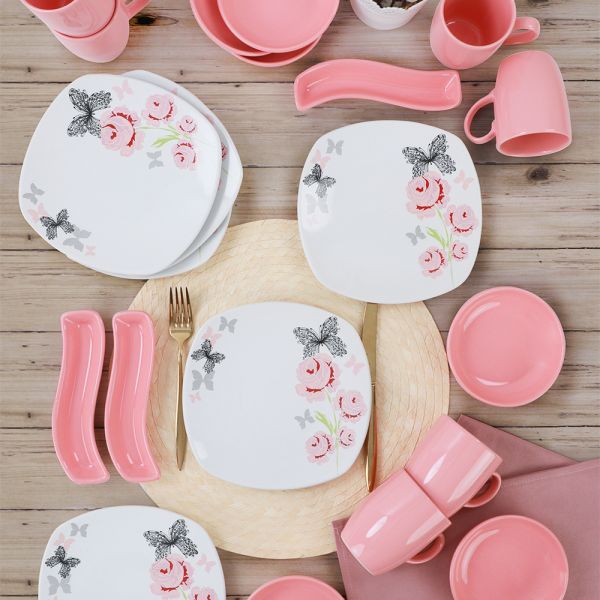 Gül Trend Kahvaltı Takımı 21 Parça 6 Kişilik | Keramika