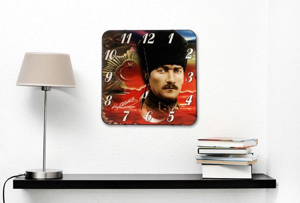 Galaxy Kemal Atatürk Resimli Duvar Saati | D-1978-09