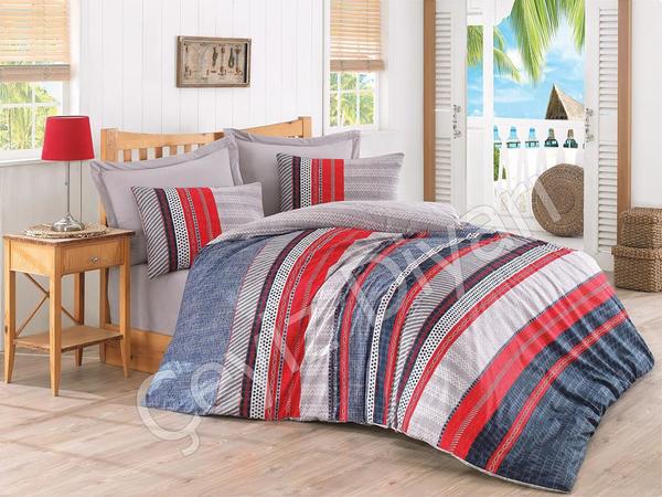 Cotton Box Ranforce Nevresim Takımı Vera Mavi Çift Kişilik | Cotton Box