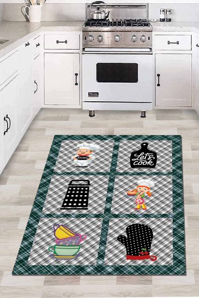 Birkilim Yıkanabilir İpeksi Kaymaz Taban Mutfak Halısı | MLN-IP-HT-824