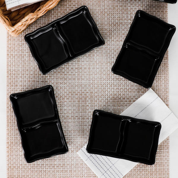 Snack / Sauce Deva Noir Mat 13 Cm 6 Pièces | Keramika