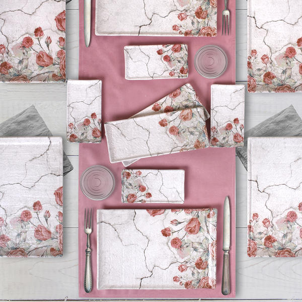 طقم فطور بينك روز 12 قطعة 6 أفراد 18237 | كيراميكا