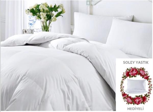 Soley Çift Kişilik Microfiber Yorgan (Yastık Hediyeli)