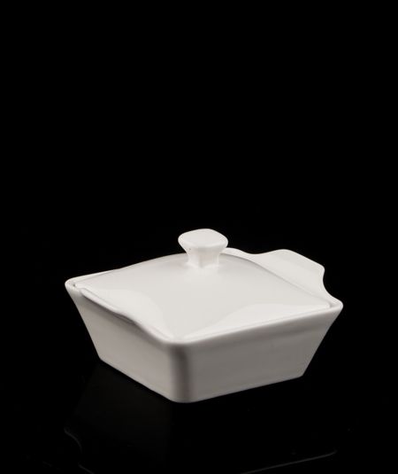 Acar | Square White Porcelain Bowl