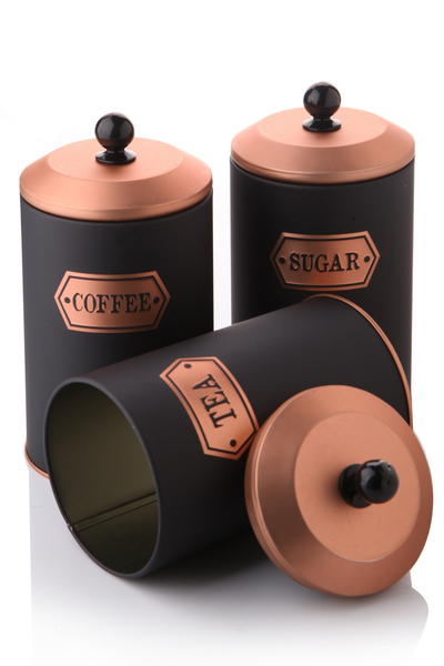 3 Pieces Vintage Metal Storage Sets