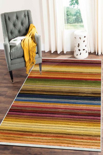 Birkilim Yıkanabilir Dekoratif Halı İpeksi Kaymaz Taban | MLN-IP-SD-042