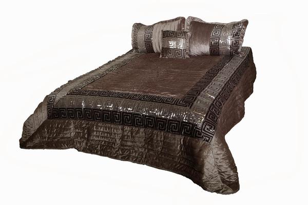 Lavella Versus Yatak Örtü Takımı 4 Adet Kahverengi