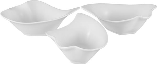 Bavary 3er Porzellan Mini Schalen Set 100ml | Fruchtmodell | Weiß