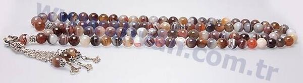 Akik taşı 99 luk tesbih (8mm)