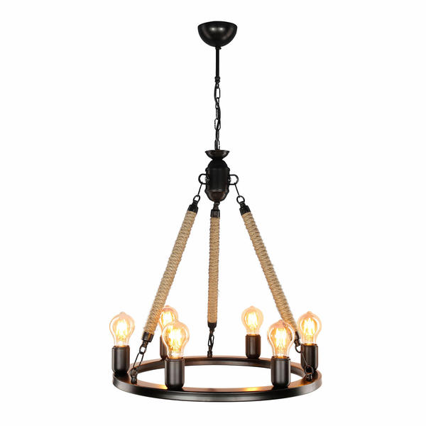 نجفة بوهيمية دائرية مكونة من 6 قطع