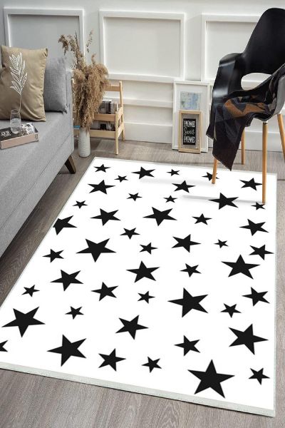 Birkilim Yıkanabilir Dekoratif Halı İpeksi Kaymaz Taban | MLN-IP-HS-537