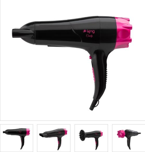 King K-426 Candy Siyah Saç Kurutma Makinesi