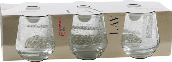 Lav | 6'lı Küçük Su Bardağı Seti | Sarmaşık | Lal304-sb2809ed