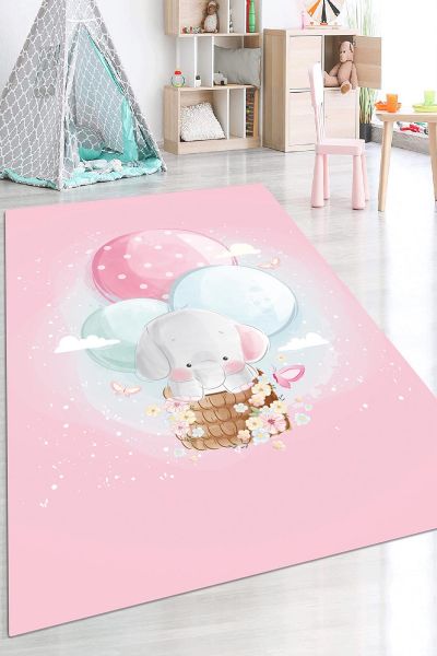 Birkilim Yıkanabilir Dekoratif Halı İpeksi Kaymaz Taban | MLN-IP-HP-635