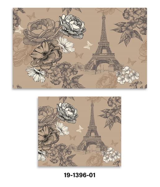 Bayev Eiffel Djt. 2-teiliges Badematten-Set Schrankset 1396 01