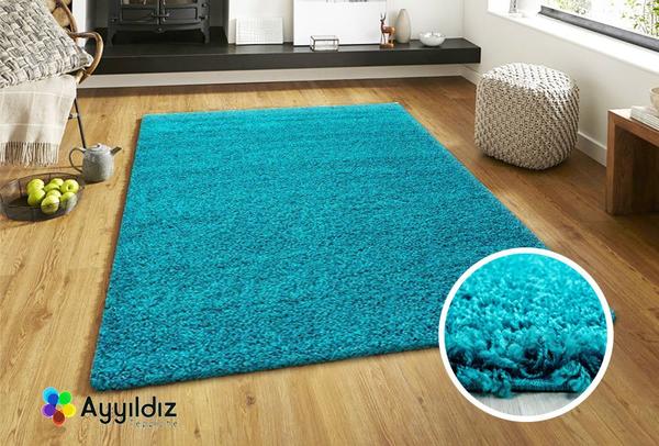 Ayyildiz Life Shaggy Halı 100% PP Shaggy 30mm 2000gr | Turkuaz | 1500Turkis