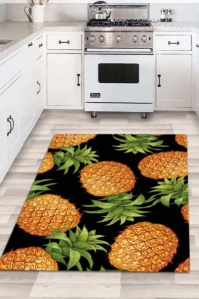 Birkilim Tapis Décoratif Lavable Soyeux Base Antidérapante | MLN-IP-HM-598