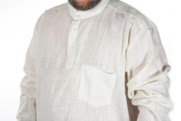 Judge Collar 3-Button Linen Cream Shirt