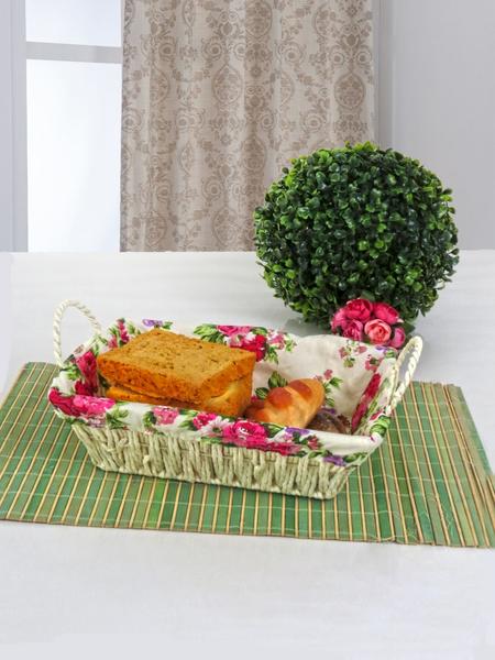 Colorful Flowering Bread Basket 24 Cm | K +
