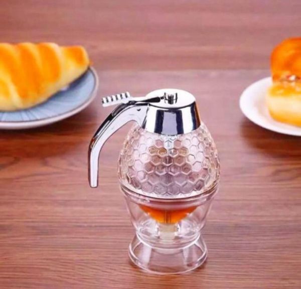 Mercan Pastel Dekor Akıtmalı Bal Şişesi