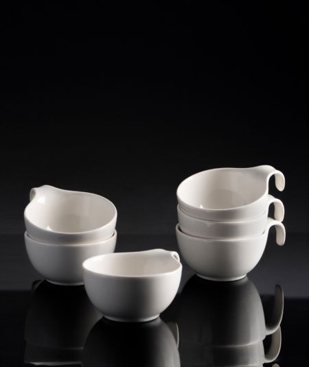 Acar | Bol Rond en Porcelaine Blanche