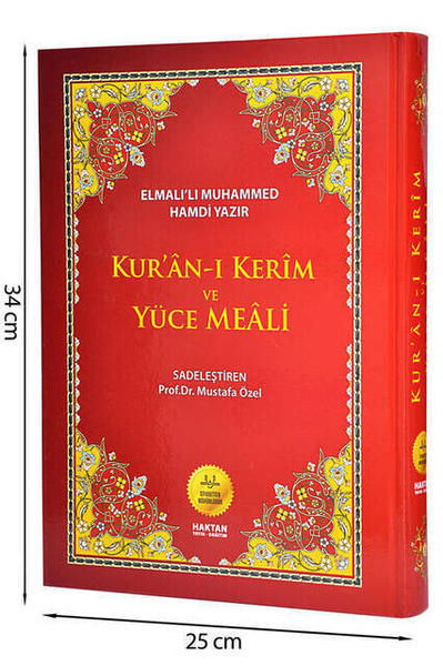 Kuranı Kerim ve Yüce Meali - Arapça ve Meal - Cami Boy - Haktan Yayınları - Bilgisayar Hatlı