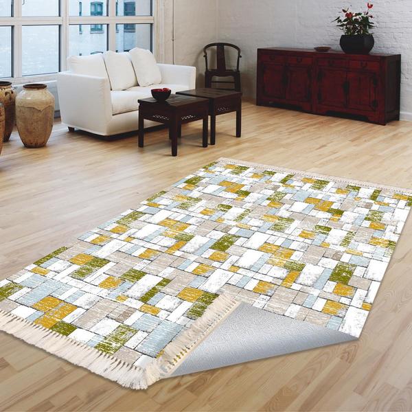 Milano Yıkanabilir Dekoratif Halı Kaymaz Taban | 8mm | MLN-DOT-HT573