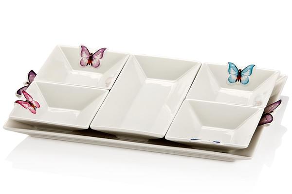Taç Aperatif 6 Parça Kase Seti Kelebek | TAC-1034