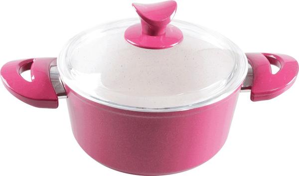 Taç Pro 26cm Granit Tencere | Pembe | 3510