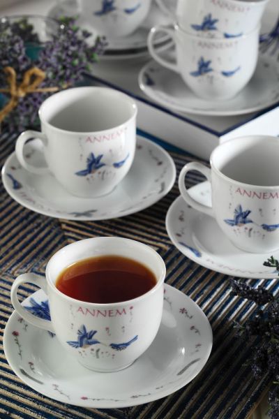 Kütahya Porselen Yasemin 10228 Desen Çay Fincan Takımı