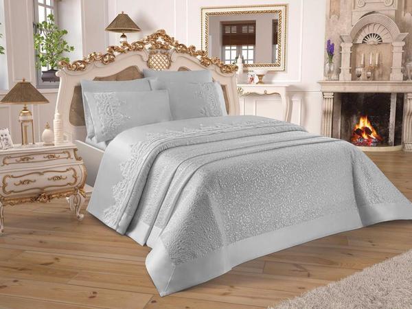 Fransız Güpürlü Diana Pike Takımı Gri