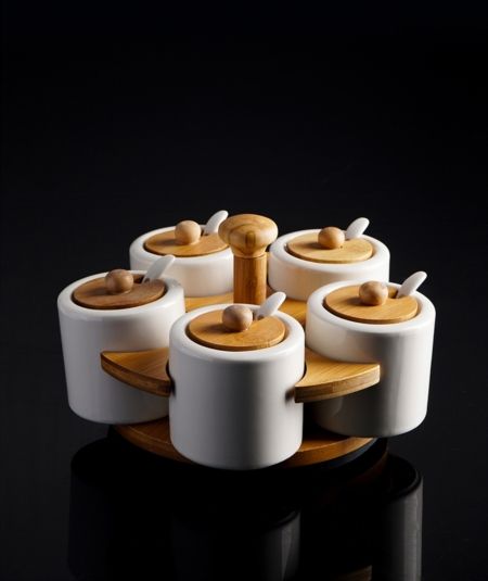 Porselen Bambu Standli 5 Li Baharat Tk.