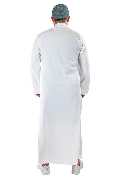 Erkek Entari - Tek Üst - Beyaz - 6978