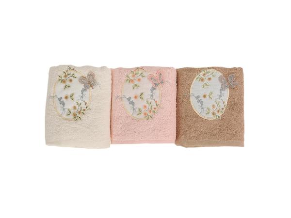 Butterfly Bukle El Yüz Havlu Takımı 3'lüı