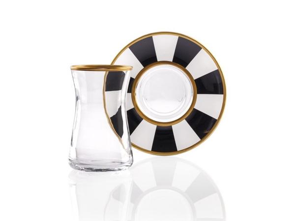 Taç Senior12 Parça Çay Seti | 6 Kişilik | Altın | TAC-6006