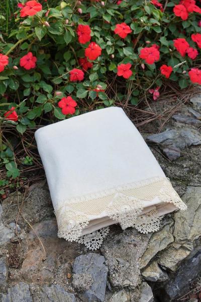 Shimmer Needle Lace Towel 3er-Set