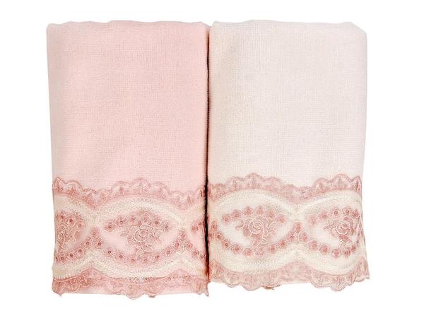 منشفة مطرزة من سانيم مكونة من قطعتين