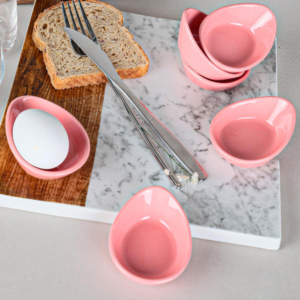 Fluffy Pembe Yumurtalık 8 Cm 6 Adet | Keramika