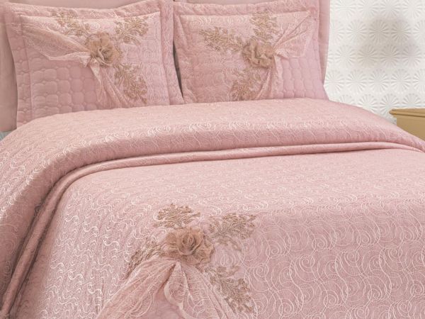 Aleyna Double Bedspread Powder