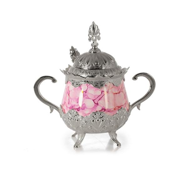 13-004-K-PMB-19 ROSA MUSTER PORZELLAN-RUNDDECOMATER | SILK-BSM071