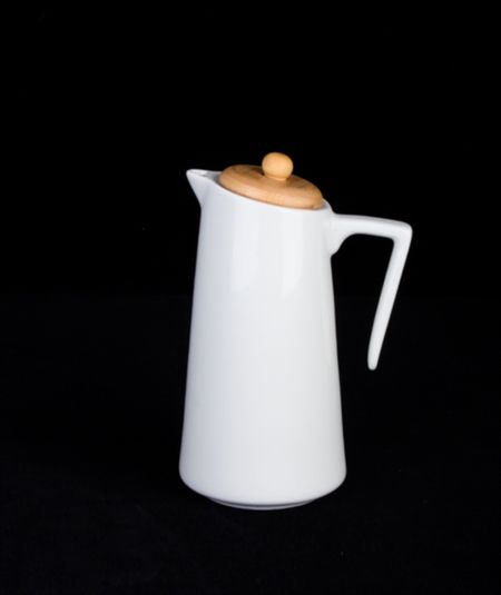 Acar | La Pure Bambu Kapaklı Yuvarlak Porselen Yağlık 20 cm