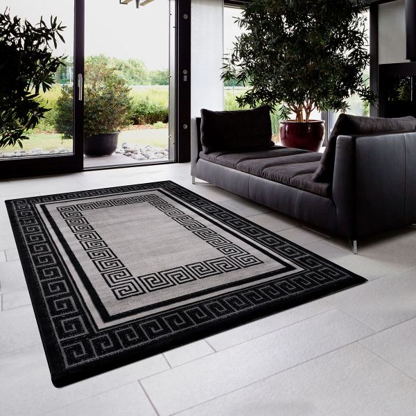 Siela Oscar Collection Simli Halı | Siyah | S-648-Black