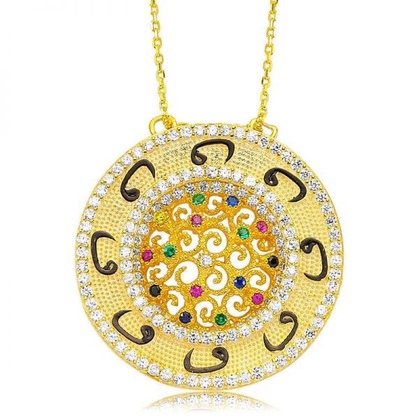 Gümüş Vav Bayan Kolye