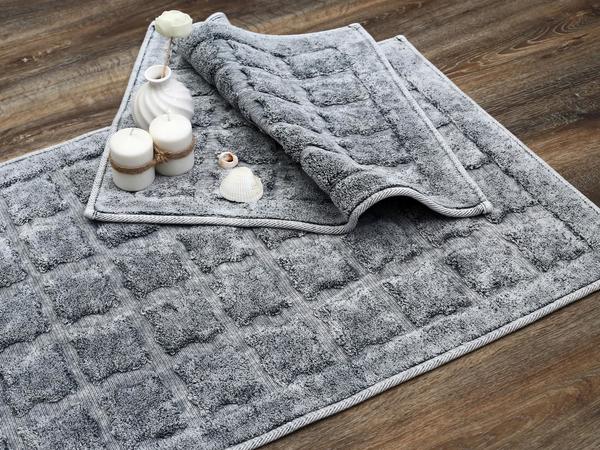 Bergama Pamuk Banyo Paspas Seti 2 Li Gri